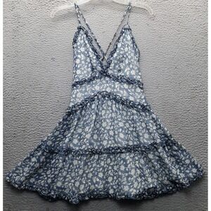 Saints + Secrets Dress Womens S Multi Floral Boho Ruffle Tiered Adjustable Strap